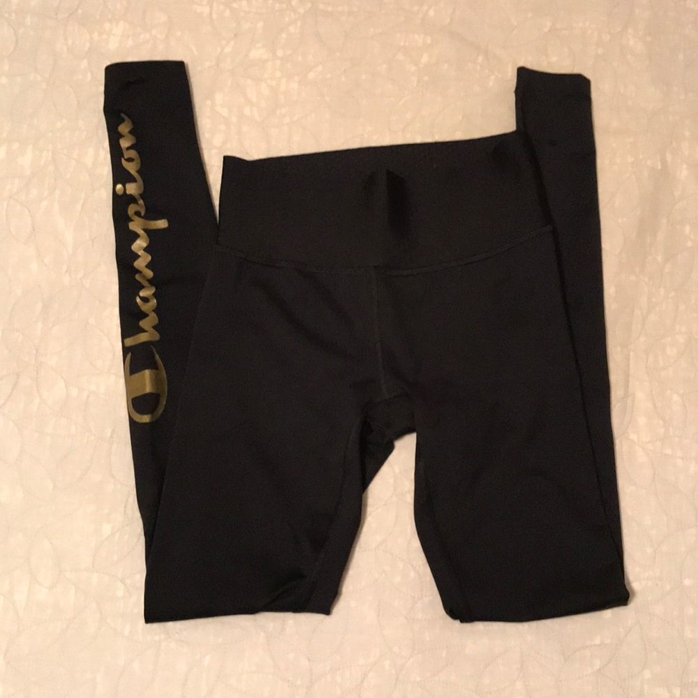 Black & gold XS Champion athletic fit leggings :)